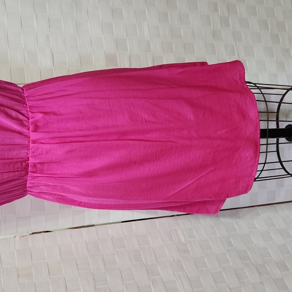 Hot Pink Worthington Shoulderless Dress - Size XS - Picture 3 of 12